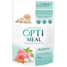 Влажный корм Optimeal Puppy для щенков с индейкой и морковью в соусе 12х100 г (4820215369619): Тип Влажный корм
