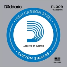 Струна для гитар Струна D`ADDARIO PL009 Plain Steel 009: Тип Струна