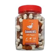 Ласощі для собак Dankers Кальцієві кісточки з філе качки 500 г (D20/500): undefined undefined