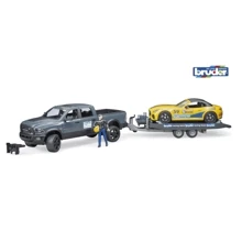 Машинка Bruder джип Dodge RAM 2500 з причепом-евакуатором і родстером (02504): Виробник Bruder