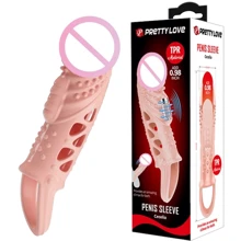 Удлиняющая насадка с вибростимуляцией PRETTY LOVE - PENIS SLEEVE Cecelia, BI-026242: Для кого Для мужчин