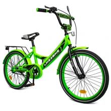 Велосипед подростковый 2-х колесный 20'' 212005(RL7T) Like2bike Sky, салатовый, рама сталь, со звонком: Диаметр колес, дюймов 20
