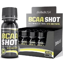 Аминокислота для спорта BioTechUSA BCAA Shot Zero Carb 20x60 ml Lime: Вкус Лайм