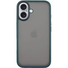 Чехол для iPhone Mobile Case TPU+PC Metal Buttons Green for iPhone 16: Цвет зеленый
