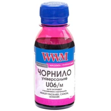 Чернила WWM Canon/HP/Lexmark 100г Magenta (U06/M-2): Цвет Magenta