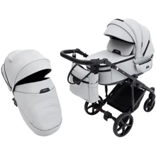 Коляска 2 в 1 Adamex Zico Eco Sa-3 светло-серый (680849): Тип коляски Универсальная коляска (2-в-1)