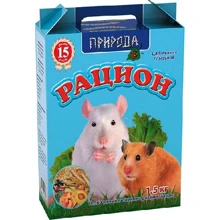 Корм Рацион для мелких грызунов 1.5 кг: Вид Корм