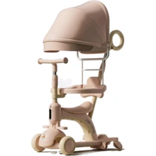 Самокат Maraton Smart Baby 669 Трансформер Рожевий: Кількість коліс 3