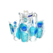 Набір для напоїв Luminarc Aime Graphic Flowers Blue D2341 (7 пр.): undefined undefined