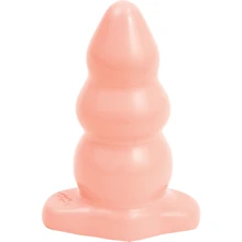 Анальная пробка Tripple Ripple Butt Plug Large, 11.6x6 см, телесный: Для кого Унисекс