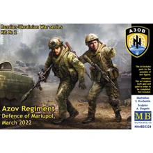 Фігурка Master Box Російсько-Українська війна набір №2. Полк "Азов", оборона Маріуполя, березень 2022 р.: Виробник Master Box