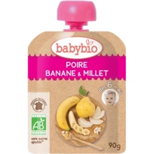 Пюре BabyBio органическое из груши банана и пшена 90 г (3288131540092): Вид Фруктово-злаковое