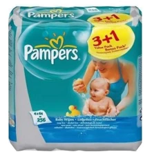 PAMPERS Детские влажные салфетки Baby Fresh Clean Сменный блок Quatro (3+1)x64 ПрепакКороб: Производитель Pampers