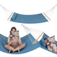 Гамак Springos 200 x 140 см HM057 подвесной с деревянными перекладинами XXL: Производитель Springos