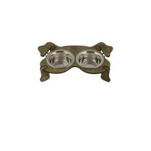 Миски на подставке Lucky Pet Dog 2x200 мл 32x19x8 см коричневые (4820224213569): Тип Миски