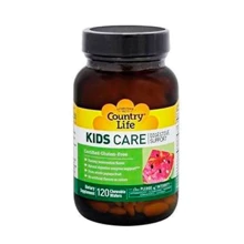 Country Life KIDS CARE Детский комплекс для пищеварения 120 жевательных таблеток со вкусом арбуза: Тип Комплексные