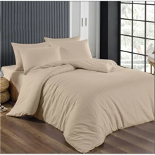 Комплект постельного белья LightHouse Sateen Stripe Milk Coffe страйп-сатин евро (603616_2,0): Материал страйп-сатин