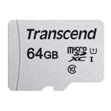 Карта памяти Transcend 64GB microSDXC Class 10 UHS-I U1 (TS64GUSD300S): Тип карты MicroSDXC