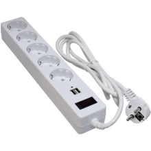 Сетевой фильтр Patron EXT-PN-SP-52-USB-W: Количество розеток, шт 5