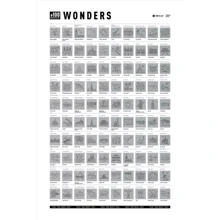 Скретч постер 1DEA.me 100Bucketlist Wonders edition (100W): Виробник 1DEA.me