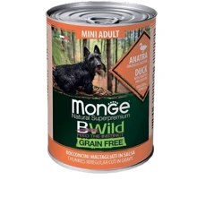 Влажный корм Monge Dog Wet Bwild Mini Adult для собак мелких пород утка тыква и цукини 400 г (70012638): Тип Влажный корм