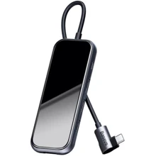 Адаптер Baseus Adapter Multifunctional USB-C to 4xUSB2.0 Deep Gray (CAHUB-JZ0G): Колір сірий