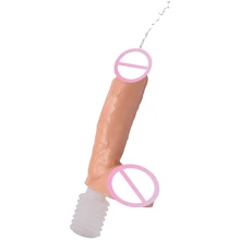 Фаллоимитатор с эякуляцией Veiny Victor Ejaculating Cock with Bottle, 16,6х4,8 см: Назначение Вагинальные