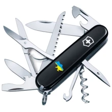 Мультитул Victorinox Huntsman Ukraine 91мм/15 функции/черный/Карта Украины 1.3713.3_T1166u: Тип мини-мультитул
