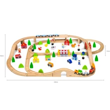 Дерев'яна залізниця Viga Toys PolarB 90 ел (44067): Тип набор