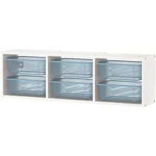 Настенный модуль ІКЕА TROFAST 99х21х30 см серо-синий (595.333.60): Производитель Ikea