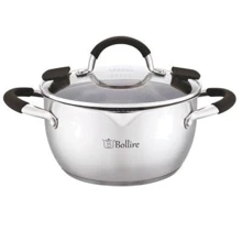 Кастрюля Bollire BR 2402, с крышкой со сливом d 18 см, 2 л: Тип Традиционная