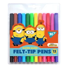 Фломастери YES Minions 12 кольорів (650531): Тип На водной основе