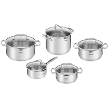 Набор посуды Tefal Duetto Plus 10 пр. (G719SA55): Материал корпуса Нержавеющая сталь
