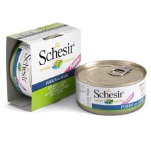 Натуральные консервы для щенков Schesir Chicken Aloe Puppy филе курицы с алоэ в желе, 150 г: Тип Консервы