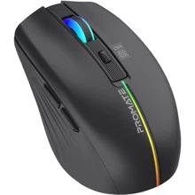 Мышь Promate Kitt Wireless Black (kitt.black): Интерфейс подключения Bluetooth, Wireless