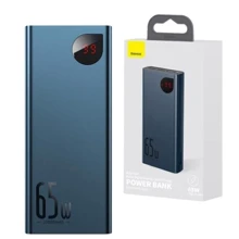 Зовнішній акумулятор Baseus Power Bank 20000mAh Adaman Metal Digital Display 65W Blue (PPIMDA-D03): Кількість USB 2