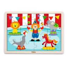 Дерев'яний паззл Viga Toys Цирк, 16 ел. (51455): Тип пазл