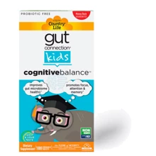 Country Life Gut Connection Kids Cognitive Balance Детский комплекс для мозга 100 жевательных таблеток: Форма выпуска Таблетки жевательные
