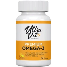 VPLab UltraVit Premium Omega-3 Омега 3 60 капсул: Форма выпуска Капсулы