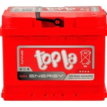Topla 60 Ah/12V Energy Euro (0) (108060): Ёмкость, Ач 60