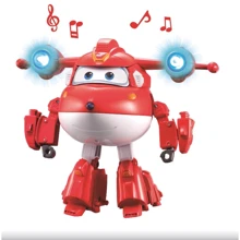 Игрушка-трансформер Super Wings Supercharge Lights & Sounds Jett Джетт ( свет, звук) (EU740431): Тип игрушки Робот-самолет