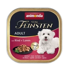 Влажный корм Vom Feinsten Adult with Beef + lamb для собак с говядиной и ягненком 150 г (4017721823111): Тип Влажный корм