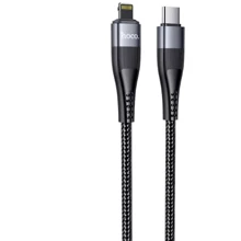 Кабель Hoco Cable USB-C to Lightning Vortex Magnetic U99 PD 1.2m Black: Тип USB-C - Lightning