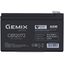 Gemix GB 12В 7.2 Ач (GB12072): Тип Внешняя батарея