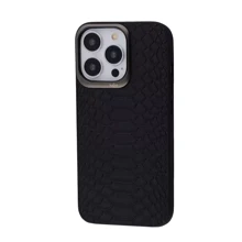 Чехол для iPhone Kajsa Snake Pattern Black for iPhone 13 Pro: Цвет черный