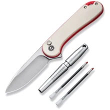 Нож Комплект Civivi StellarQuill Pen & Button Lock Elementum II Knife Combo Gift Pack C23049 (C23049): Тип ножа Складной