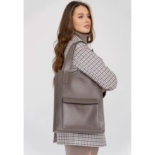 Женская сумка шоппер BlankNote Бэтси темно-бежевая (BN-BAG-10-1-beige): Пол Женский