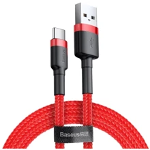 Кабель Baseus USB Cable to USB-C Cafule 2A 3m Red (CATKLF-U09): Тип USB Cable - USB-C