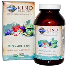 Garden of Life MyKind Organics, Men's Multi 40+, 120 Vegan Tablets (GOL-11769): Тип мультивітаміни