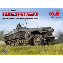 Германский бронетранспортер Sd.Kfz.251/1 Ausf. A, ІІ МВ German armored personnel carrier Sd.Kfz.251/1 Ausf.A, WW II (ICM35101): Производитель ICM